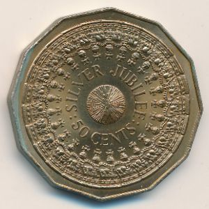 Австралия, 50 центов (1977 г.)