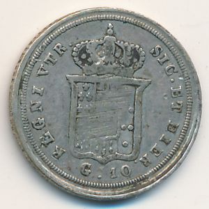 Неаполь и Сицилия, 10 гран (1841 г.)