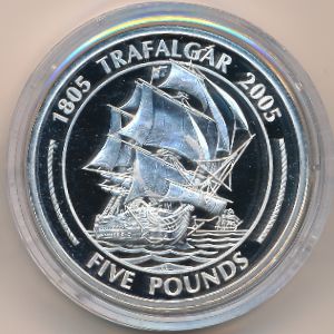 Гибралтар, 5 фунтов (2005 г.)