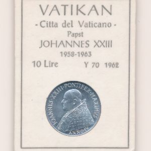 Ватикан, 10 лир (1962 г.)