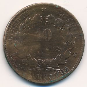 Франция, 10 сентим (1872 г.)