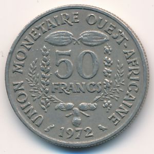 Западная Африка, 50 франков (1972 г.)