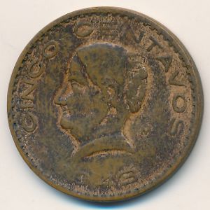 Мексика, 5 сентаво (1943 г.)