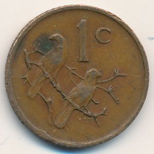 ЮАР, 1 цент (1972 г.)