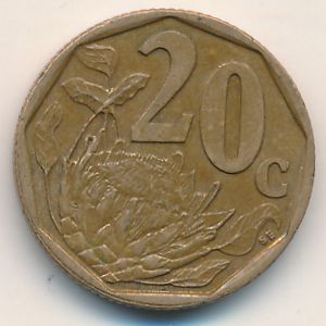 ЮАР, 20 центов (1996 г.)