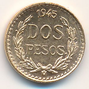 Mexico, 2 pesos, 1919–1948
