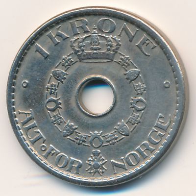 Норвегия, 1 крона (1951 г.)