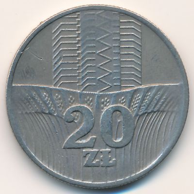 Польша, 20 злотых (1974 г.)