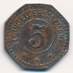Торгау., 5 пфеннигов (1917 г.)