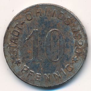 Охлигс., 10 пфеннигов (1920 г.)