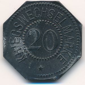 Бергедорф., 20 пфеннигов (1917 г.)