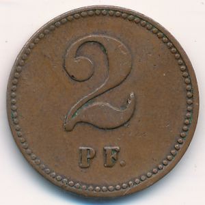 Леэстен., 2 пфеннига