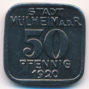 Мюльхайм., 50 пфеннигов (1920 г.)
