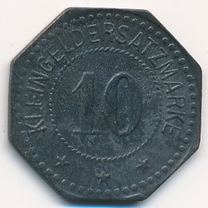 Ошерслебен., 10 пфеннигов (1917 г.)