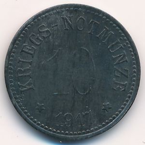 Райхенхалль., 10 пфеннигов (1917 г.)