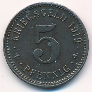 Тройхтлинген., 5 пфеннигов (1919 г.)