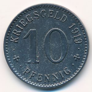Тройхтлинген., 10 пфеннигов (1919 г.)