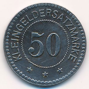 Вайда., 50 пфеннигов (1918 г.)