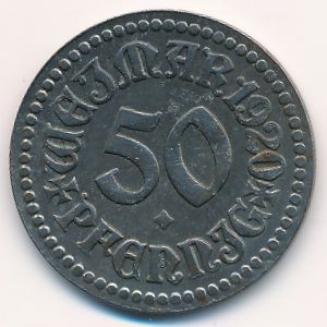 Веймар., 50 пфеннигов (1920 г.)