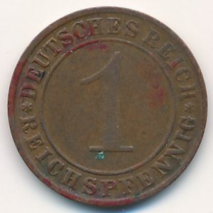 Веймарская республика, 1 рейхспфенниг (1935 г.)