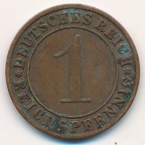 Веймарская республика, 1 рейхспфенниг (1936 г.)