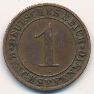 Веймарская республика, 1 рейхспфенниг (1936 г.)