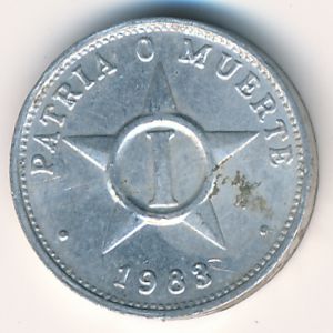 Cuba, 1 centavo, 1983–1988