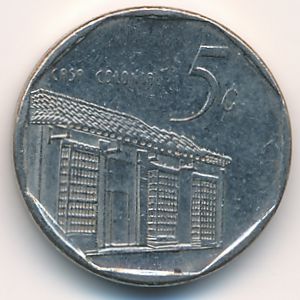Куба, 5 сентаво (1996 г.)