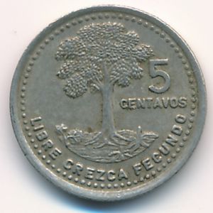 Гватемала, 5 сентаво (1993 г.)
