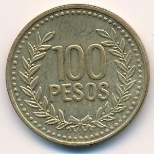 Колумбия, 100 песо (1994 г.)