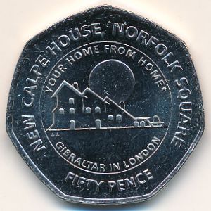Gibraltar, 50 pence, 2018