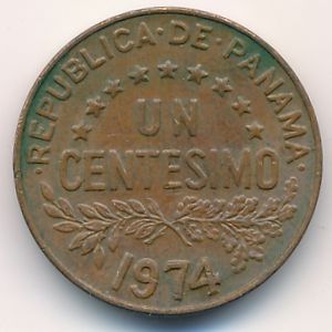 Panama, 1 centesimo, 1974