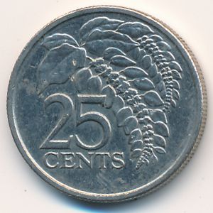 Тринидад и Тобаго, 25 центов (2002 г.)