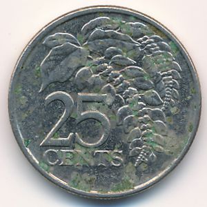 Trinidad & Tobago, 25 cents, 2006