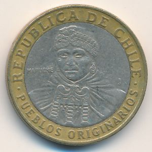 Chile, 100 pesos, 2005