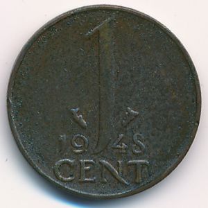 Нидерланды, 1 цент (1948 г.)