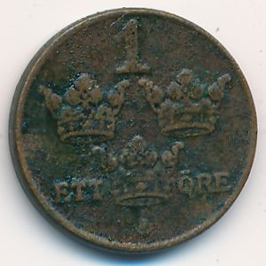 Sweden, 1 ore, 1950