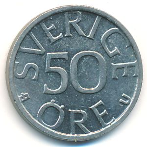 Sweden, 50 ore, 1978