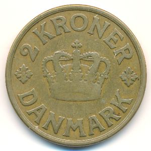 Дания, 2 кроны (1924 г.)