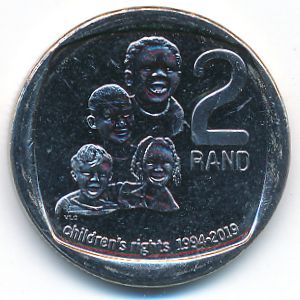 South Africa, 2 rand, 2019