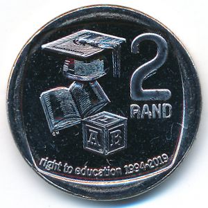 South Africa, 2 rand, 2019