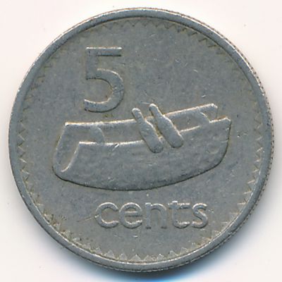 Фиджи, 5 центов (1987 г.)