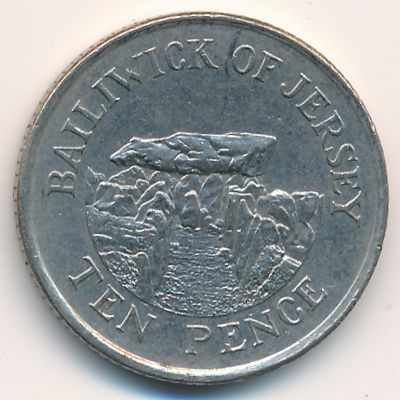 Джерси, 10 пенсов (1992 г.)