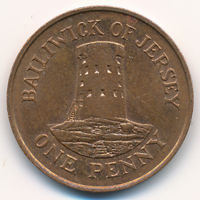 Джерси, 1 пенни (1986 г.)