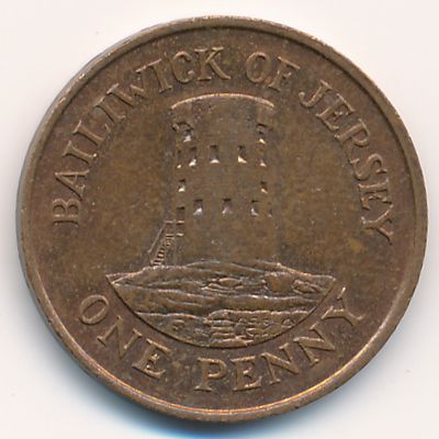 Джерси, 1 пенни (1986 г.)
