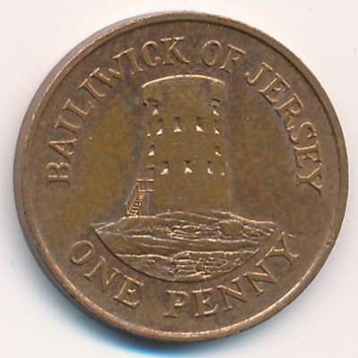 Джерси, 1 пенни (1988 г.)