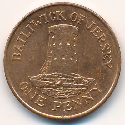 Джерси, 1 пенни (1989 г.)