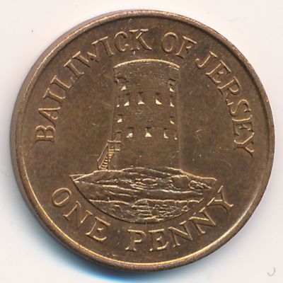 Jersey, 1 penny, 1989