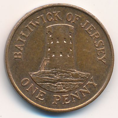Джерси, 1 пенни (1989 г.)