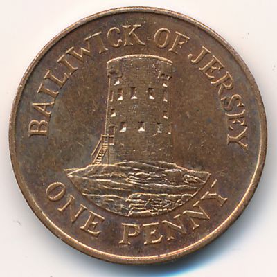 Jersey, 1 penny, 1989